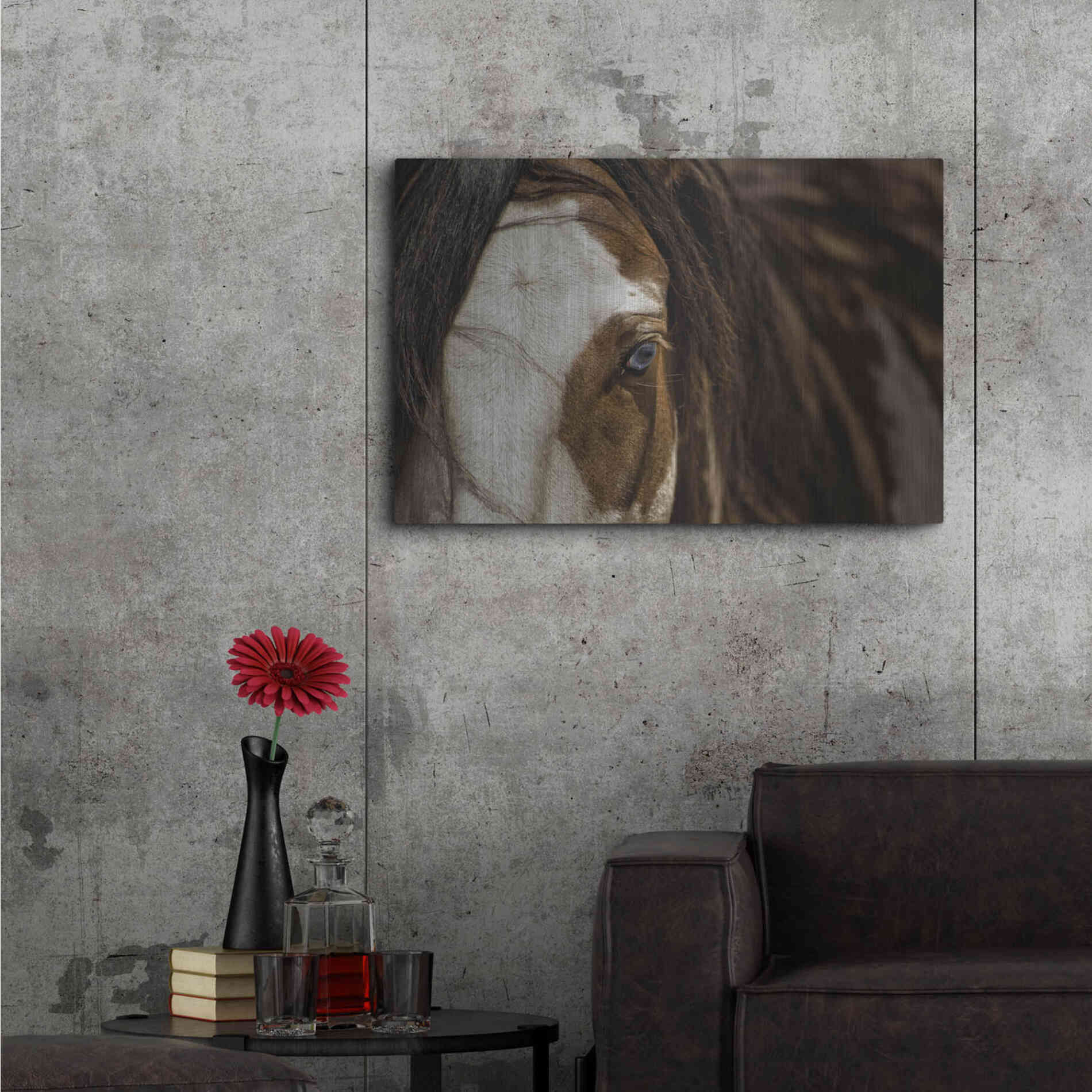 Luxe Metal Art 'Blue' by Lisa Dearing, Metal Wall Art,36x24