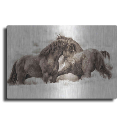 Luxe Metal Art 'Brothers' by Lisa Dearing, Metal Wall Art