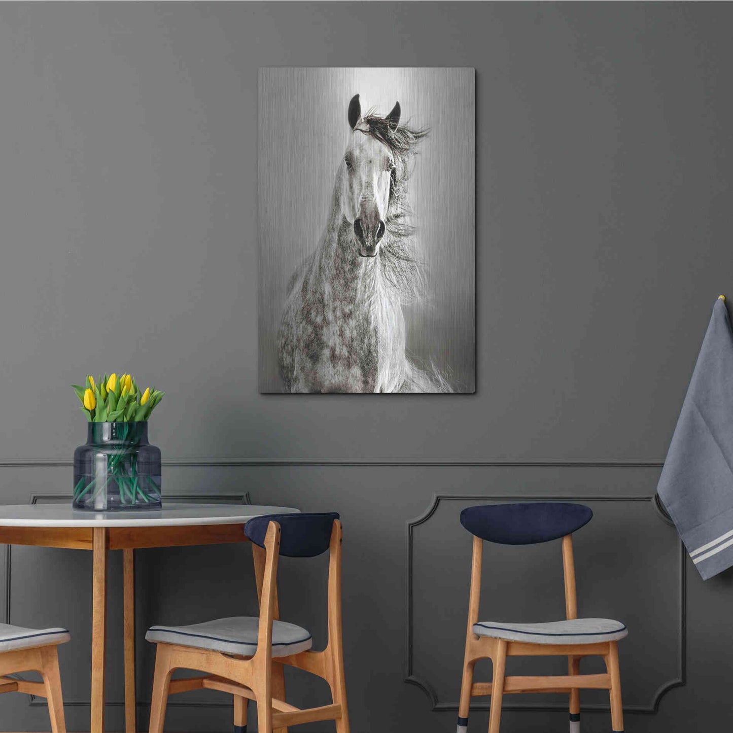 Luxe Metal Art 'Caballo de Andaluz' by Lisa Dearing, Metal Wall Art,24x36