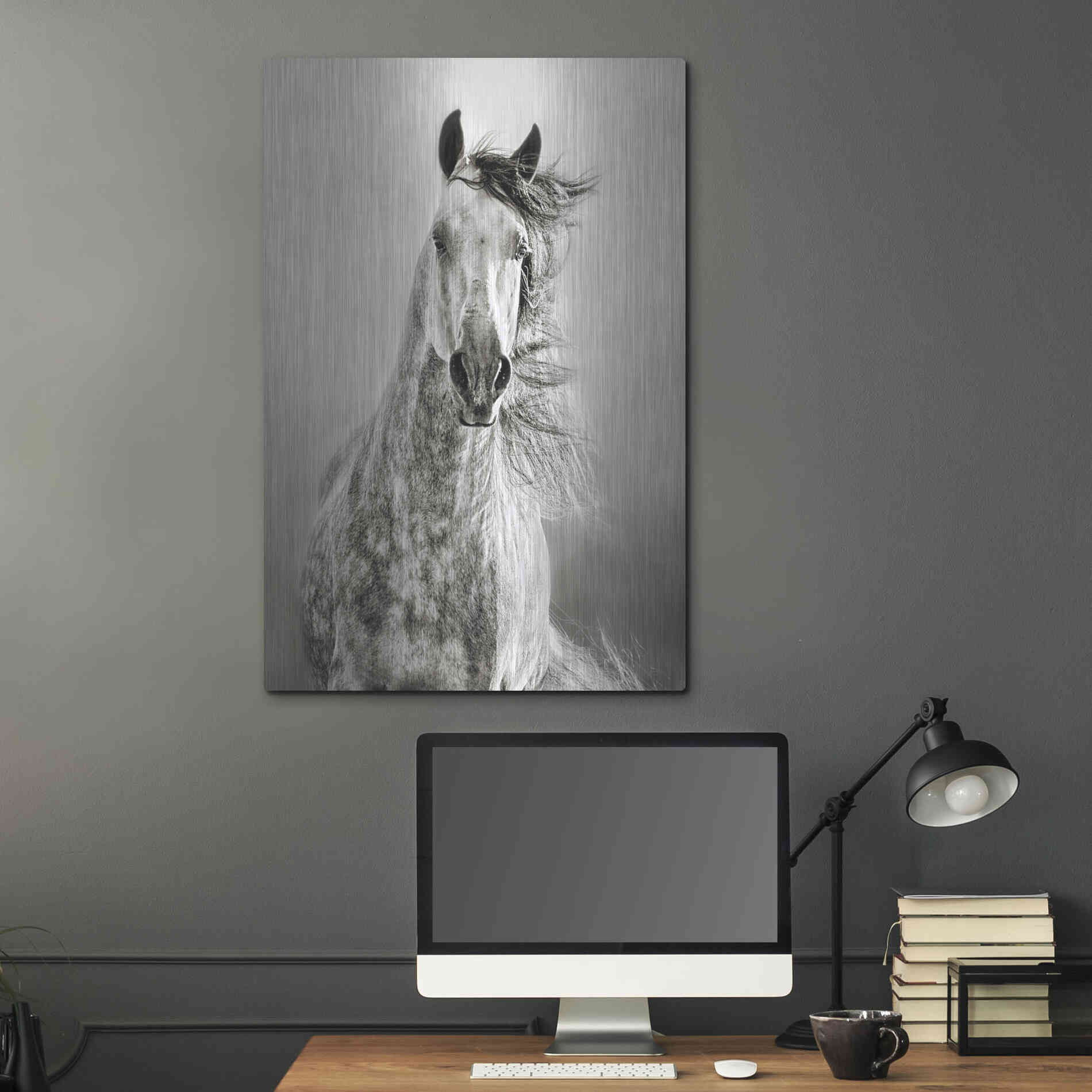 Luxe Metal Art 'Caballo de Andaluz' by Lisa Dearing, Metal Wall Art,24x36