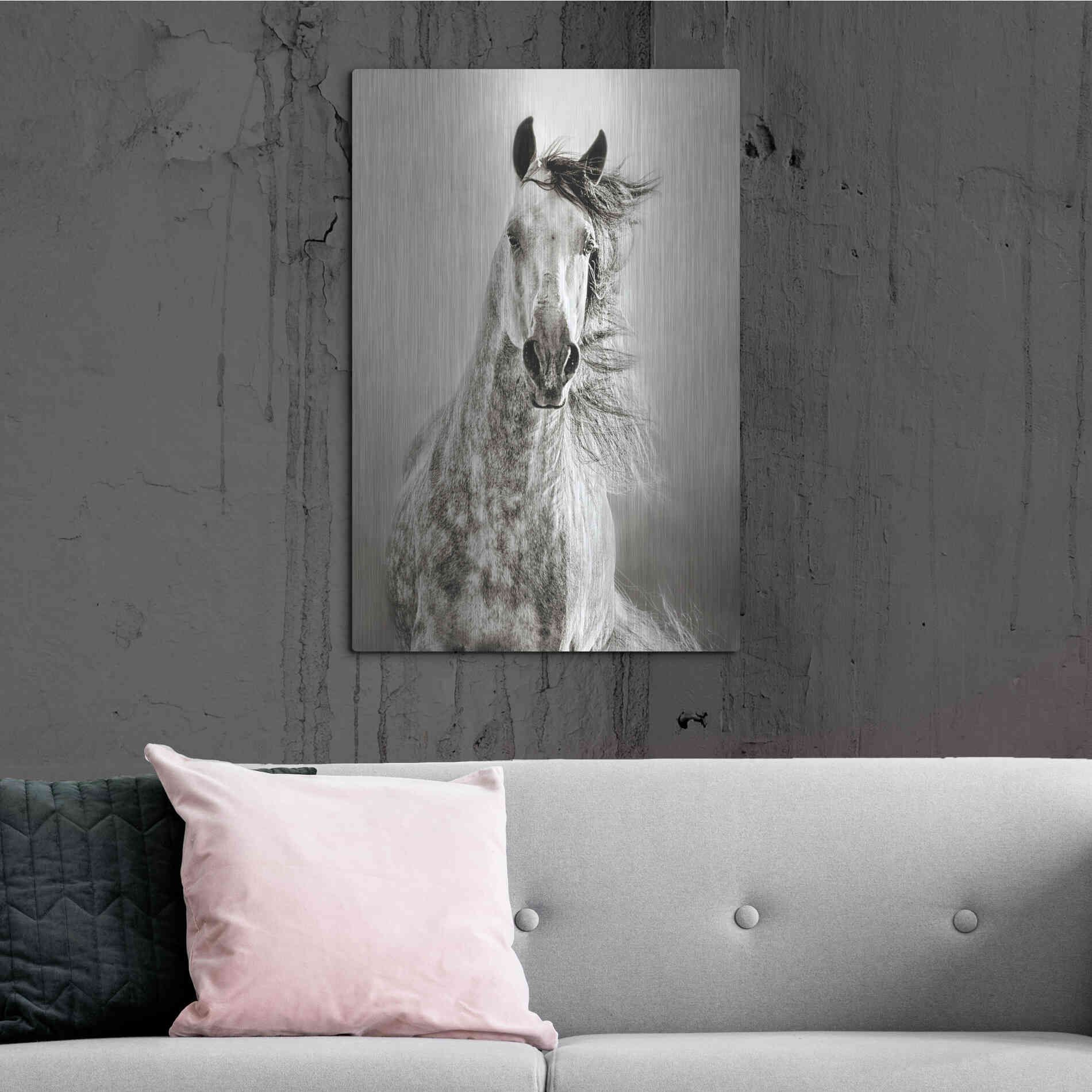 Luxe Metal Art 'Caballo de Andaluz' by Lisa Dearing, Metal Wall Art,24x36