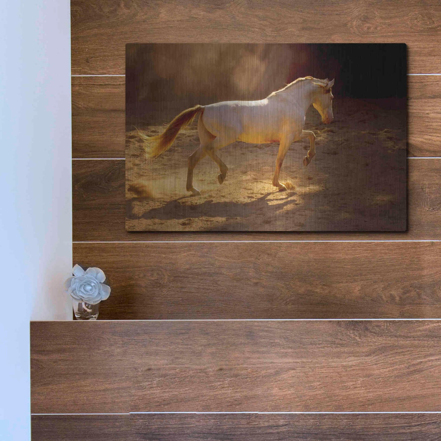 Luxe Metal Art 'Dancing In The Light' by Lisa Dearing, Metal Wall Art,16x12