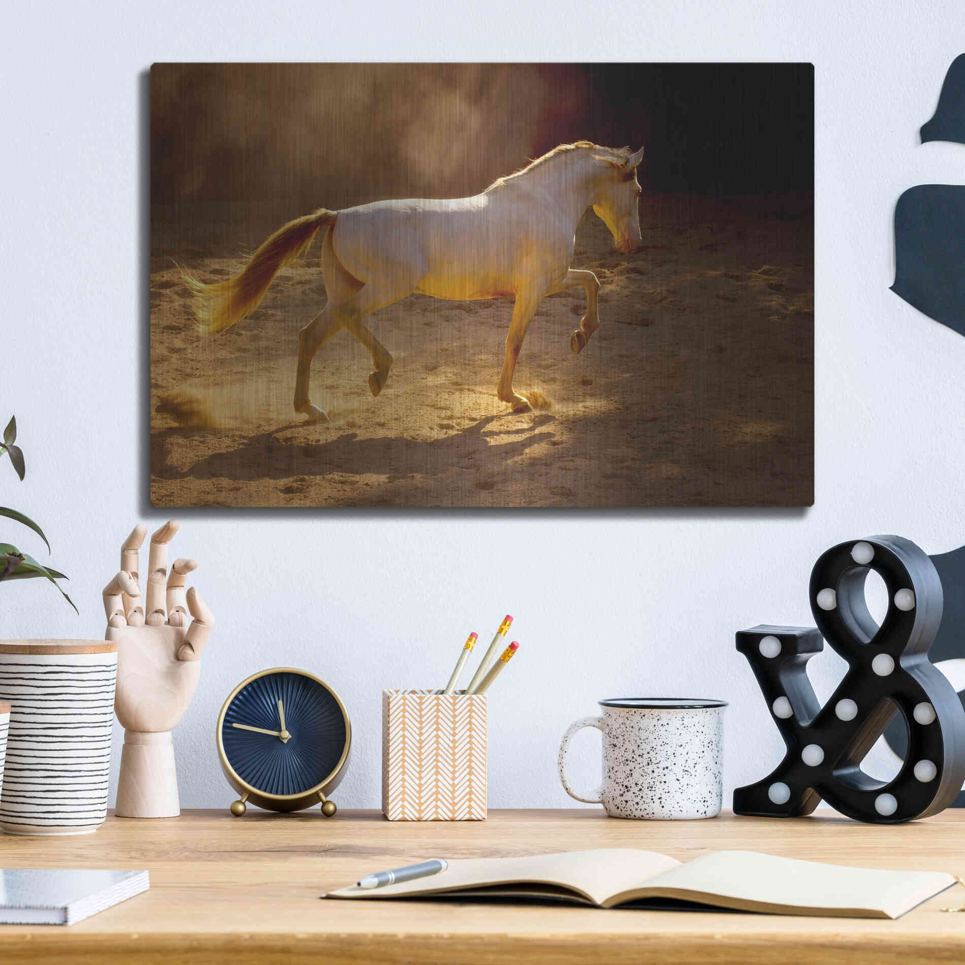 Luxe Metal Art 'Dancing In The Light' by Lisa Dearing, Metal Wall Art,16x12