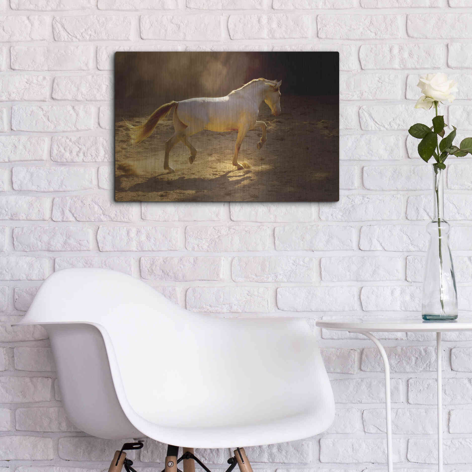 Luxe Metal Art 'Dancing In The Light' by Lisa Dearing, Metal Wall Art,24x16