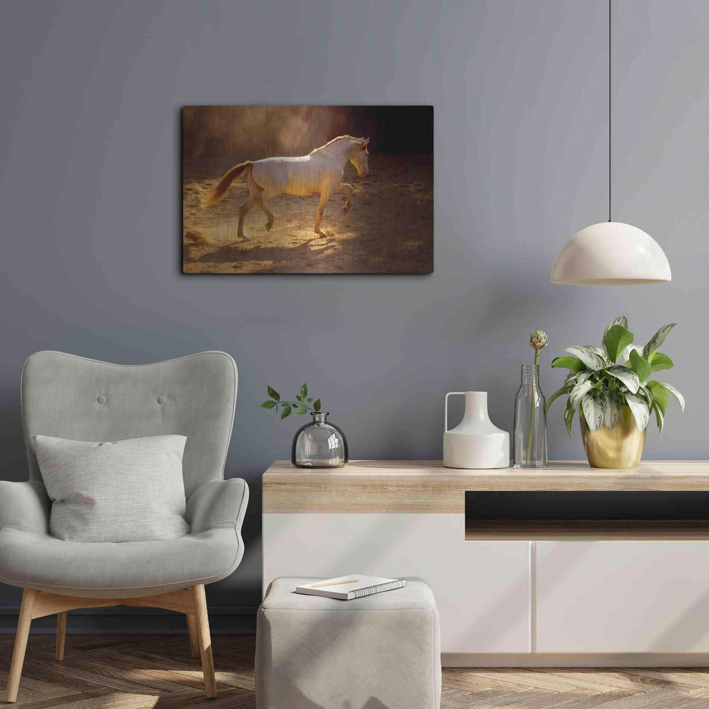 Luxe Metal Art 'Dancing In The Light' by Lisa Dearing, Metal Wall Art,24x16