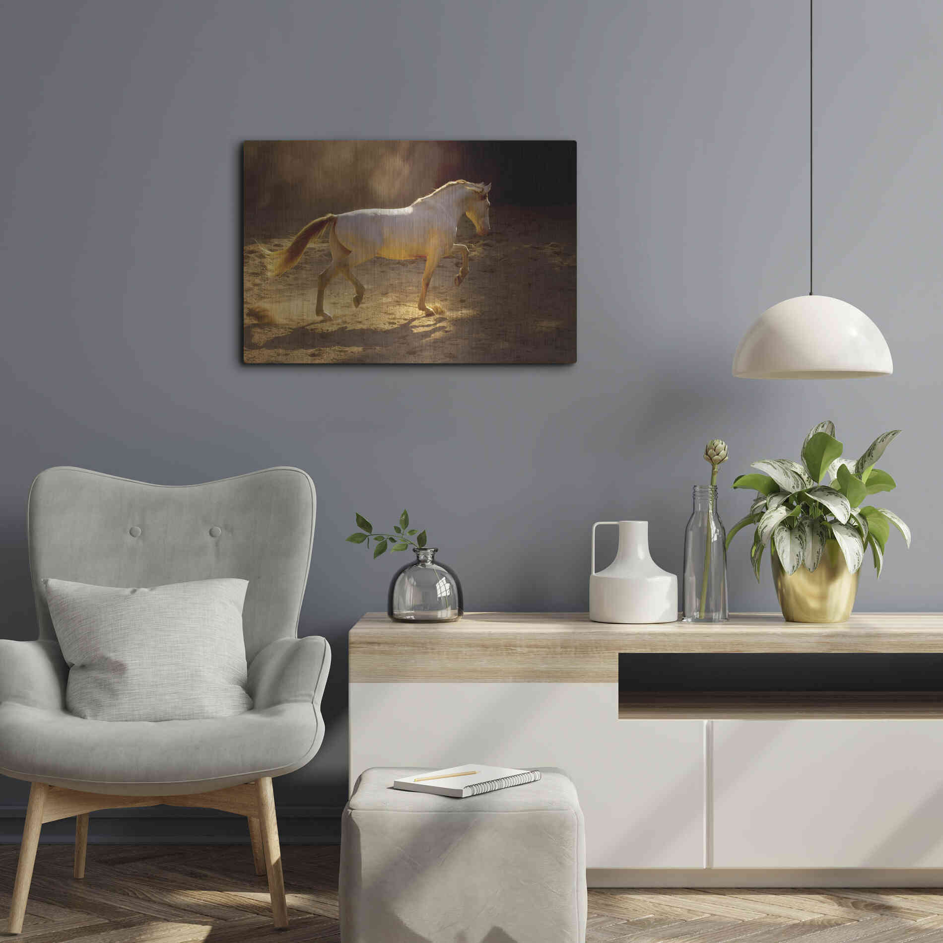 Luxe Metal Art 'Dancing In The Light' by Lisa Dearing, Metal Wall Art,24x16