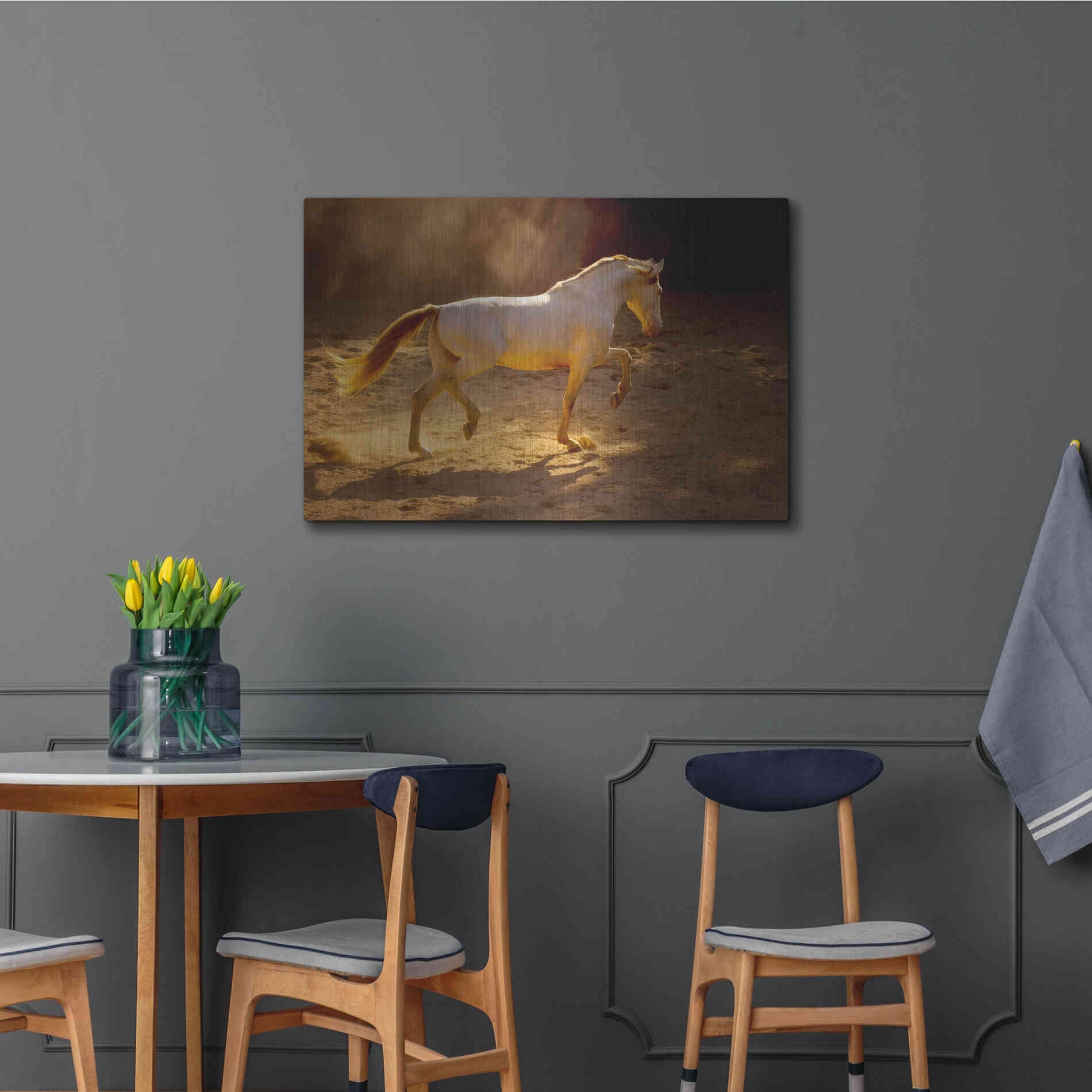 Luxe Metal Art 'Dancing In The Light' by Lisa Dearing, Metal Wall Art,36x24