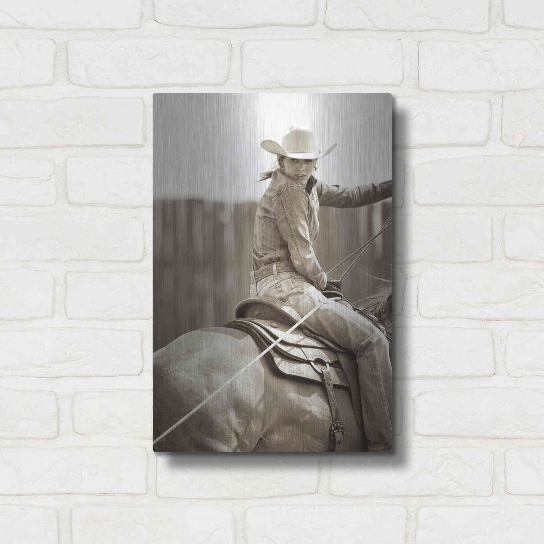 Luxe Metal Art 'Got One' by Lisa Dearing, Metal Wall Art,12x16