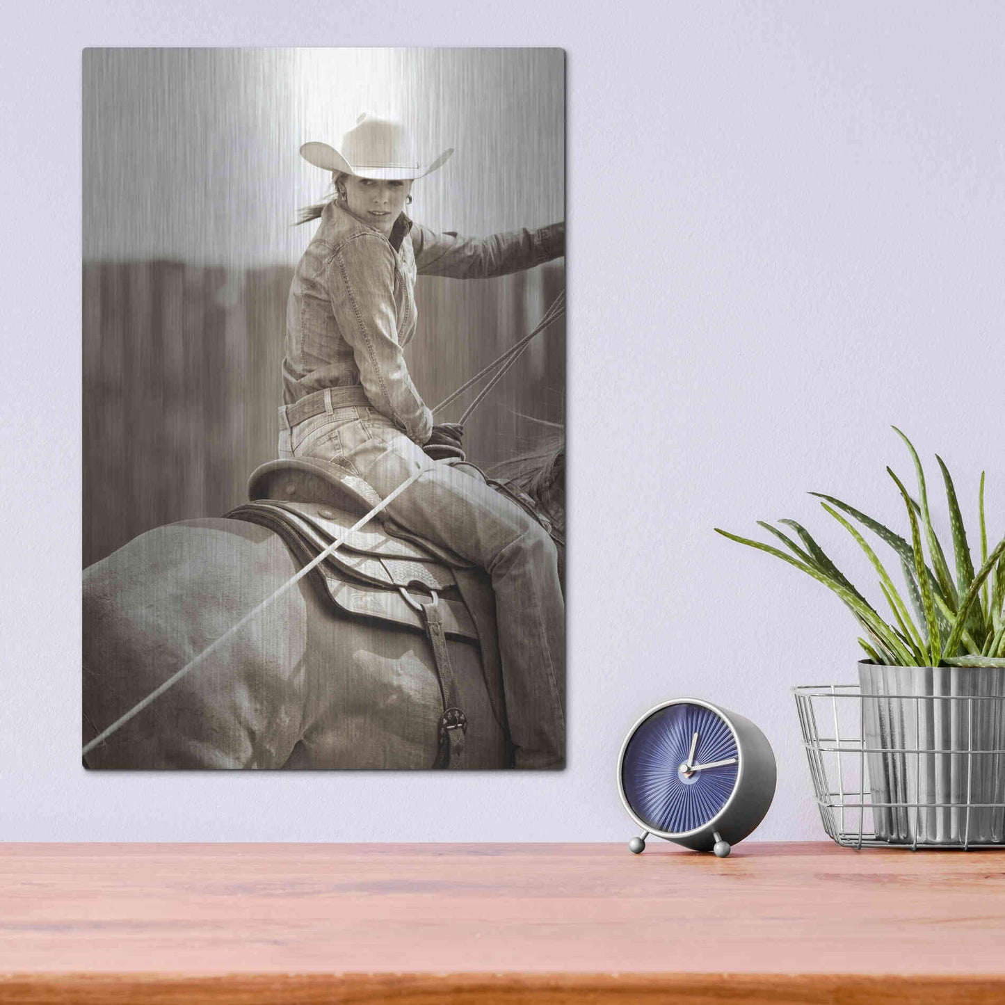 Luxe Metal Art 'Got One' by Lisa Dearing, Metal Wall Art,12x16