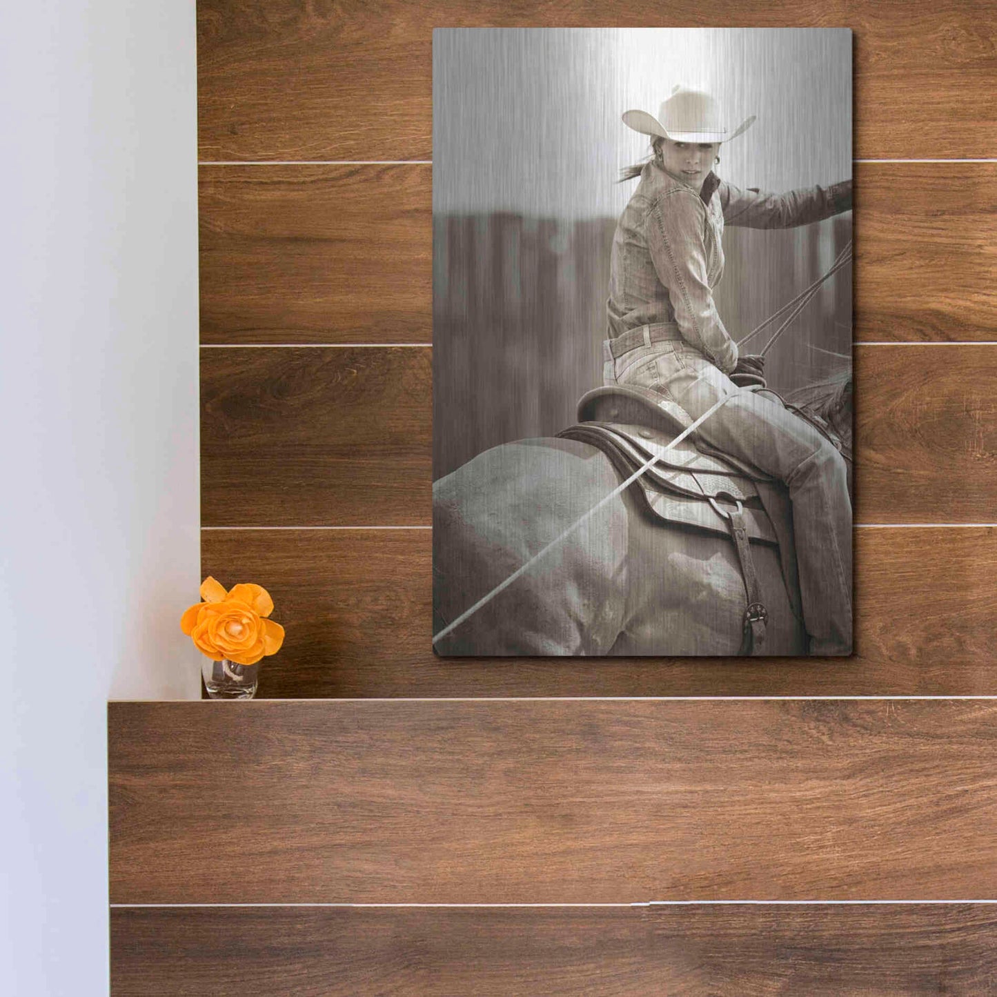 Luxe Metal Art 'Got One' by Lisa Dearing, Metal Wall Art,12x16