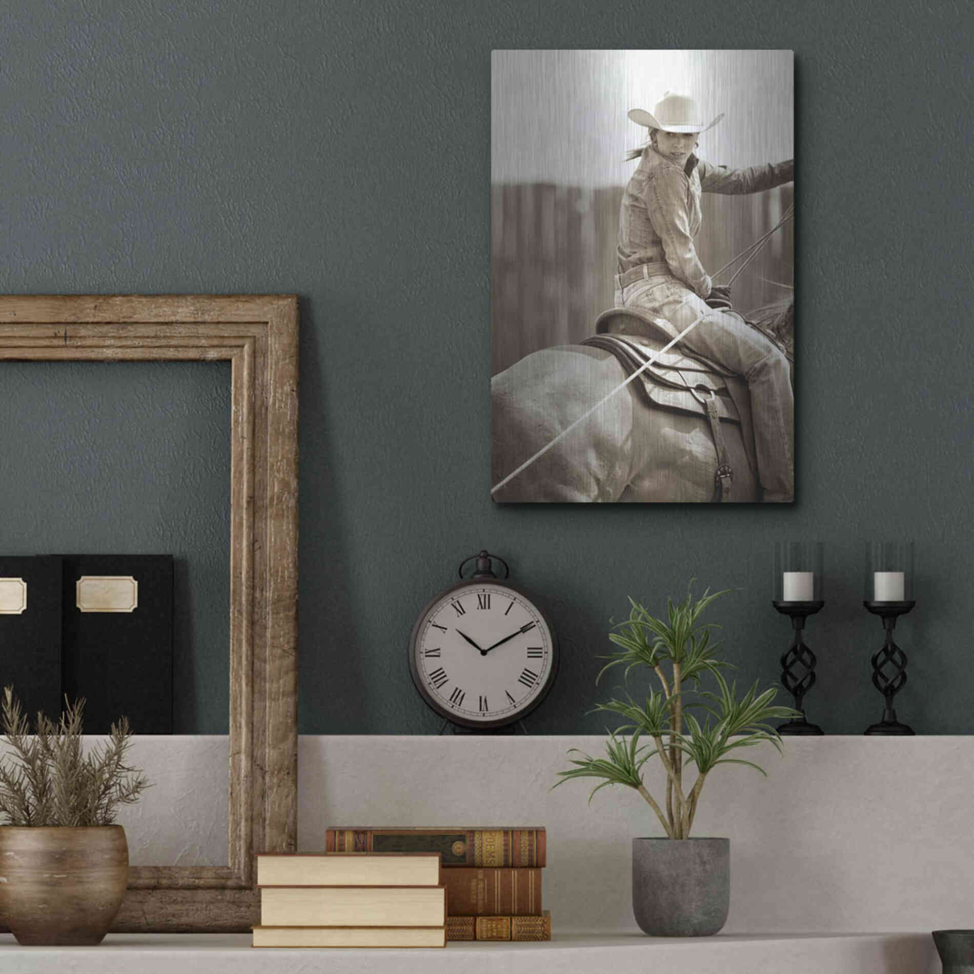 Luxe Metal Art 'Got One' by Lisa Dearing, Metal Wall Art,12x16