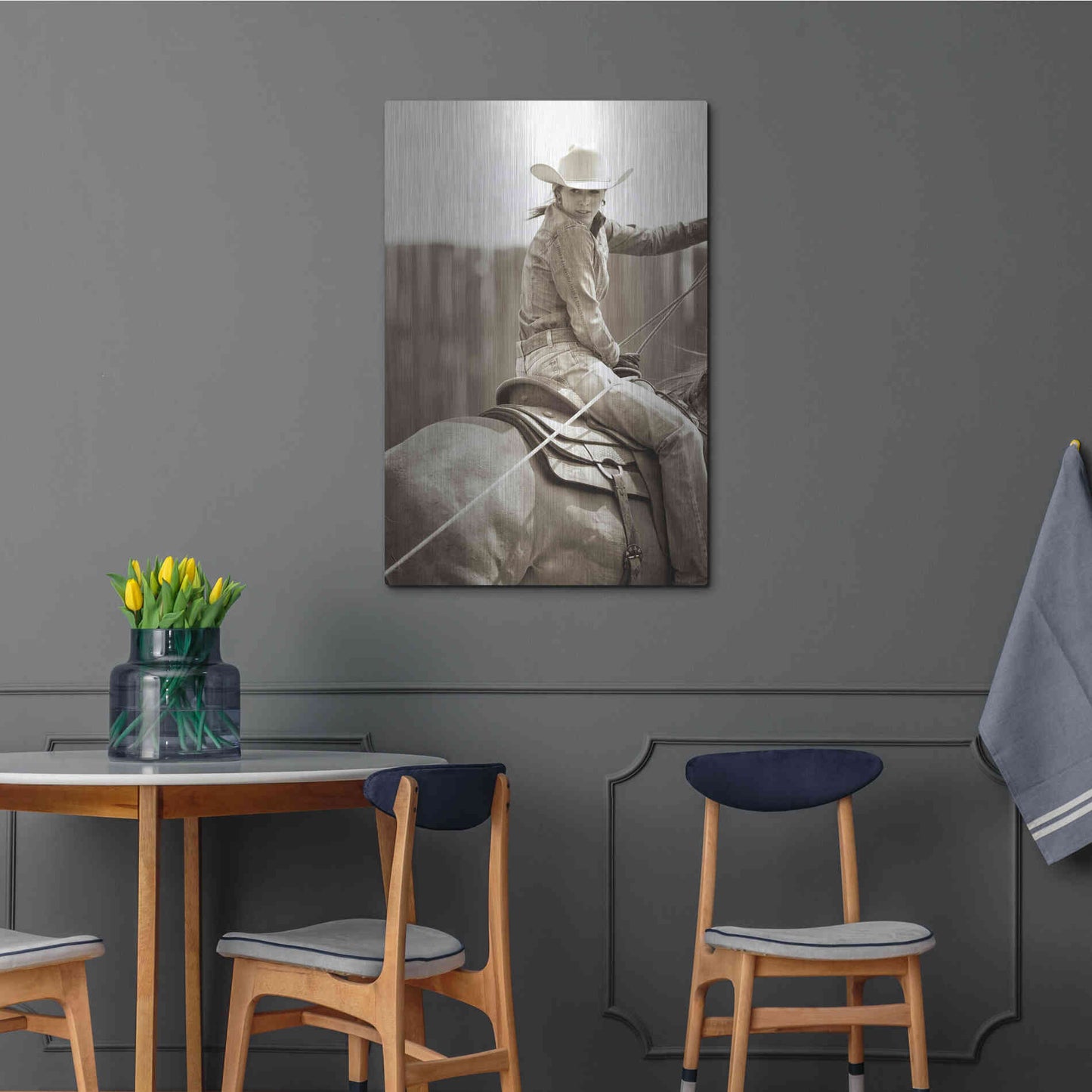 Luxe Metal Art 'Got One' by Lisa Dearing, Metal Wall Art,24x36