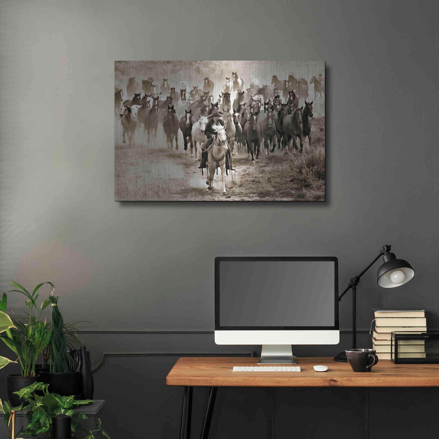 Luxe Metal Art 'Heading Home' by Lisa Dearing, Metal Wall Art,36x24