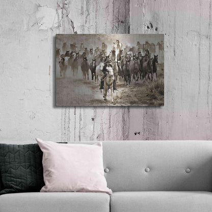 Luxe Metal Art 'Heading Home' by Lisa Dearing, Metal Wall Art,36x24