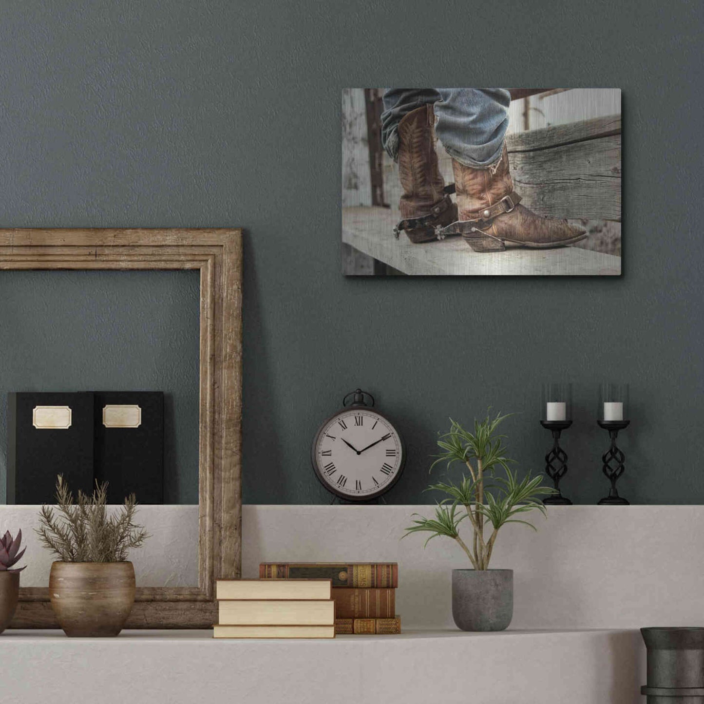 Luxe Metal Art 'Like a Second Skin' by Lisa Dearing, Metal Wall Art,16x12