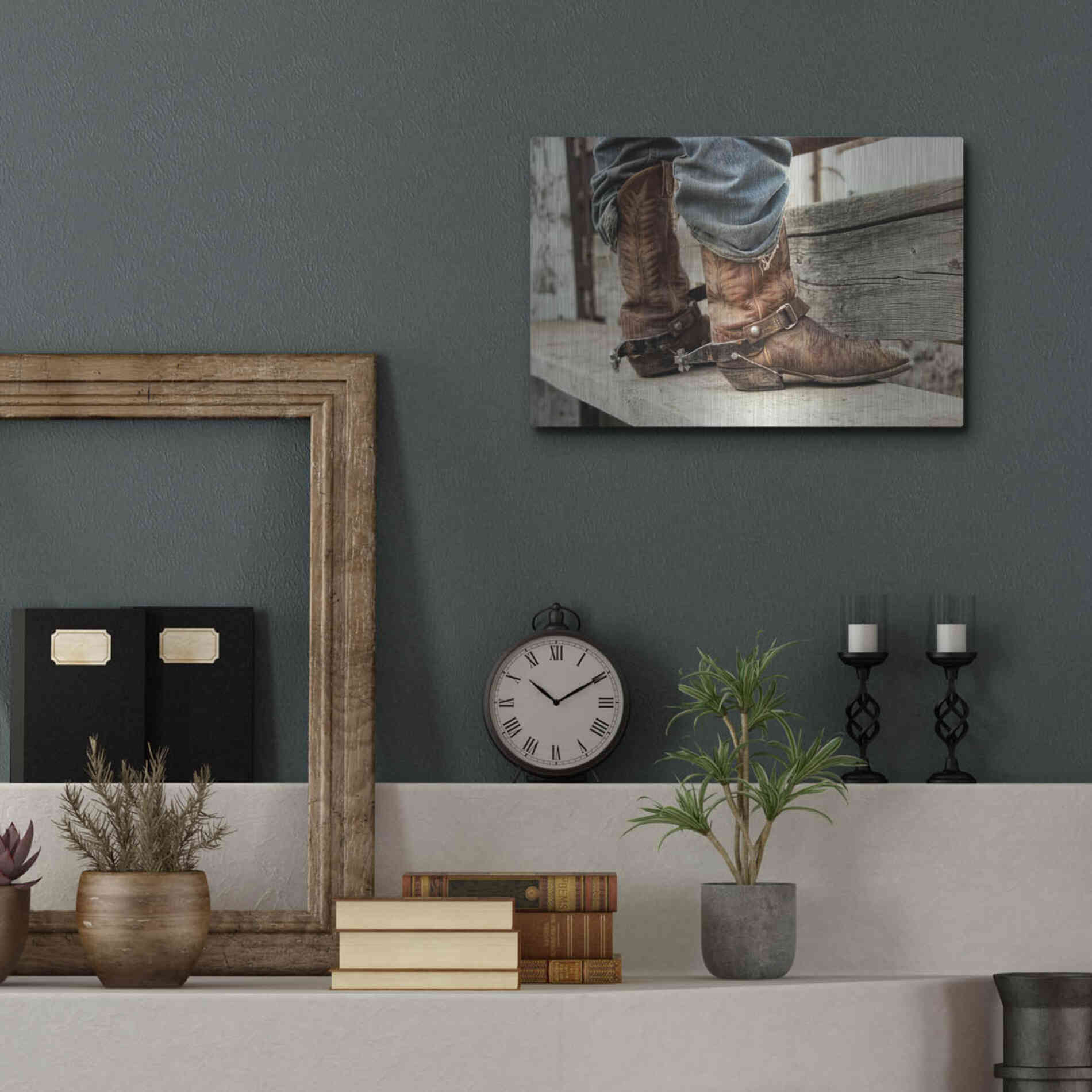 Luxe Metal Art 'Like a Second Skin' by Lisa Dearing, Metal Wall Art,16x12