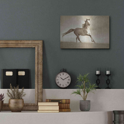 Luxe Metal Art 'Like the Wind' by Lisa Dearing, Metal Wall Art,16x12