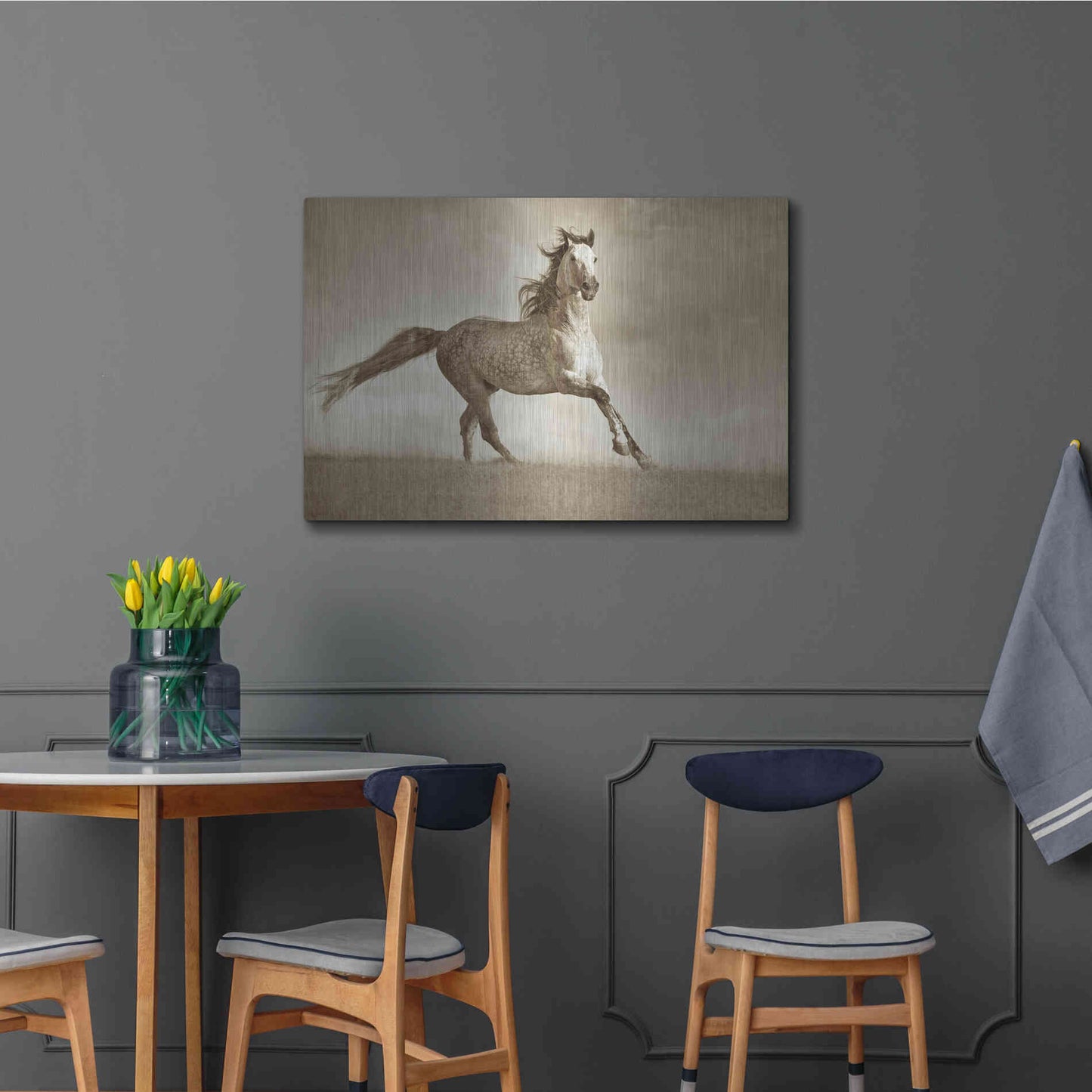Luxe Metal Art 'Like the Wind' by Lisa Dearing, Metal Wall Art,36x24