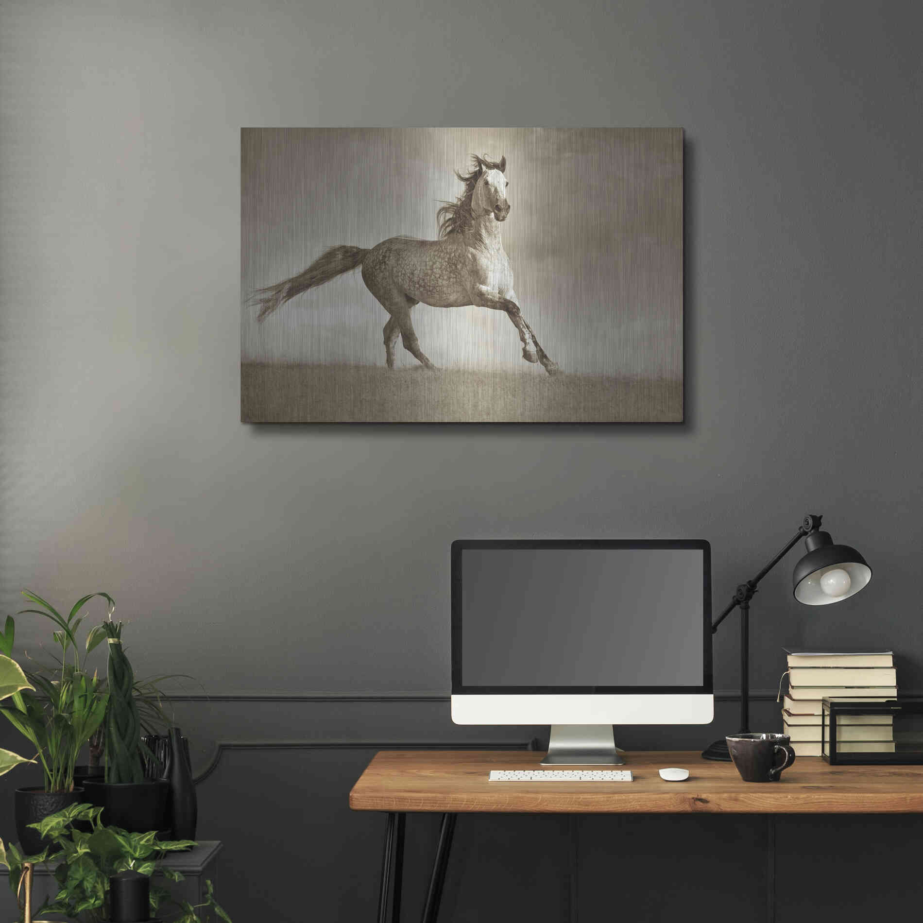 Luxe Metal Art 'Like the Wind' by Lisa Dearing, Metal Wall Art,36x24