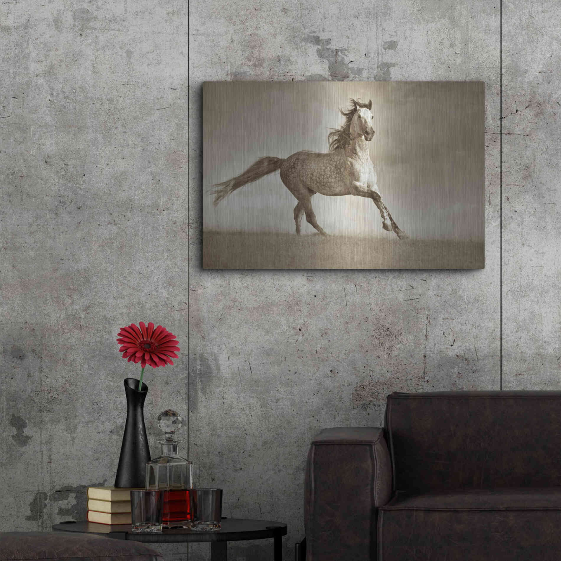 Luxe Metal Art 'Like the Wind' by Lisa Dearing, Metal Wall Art,36x24