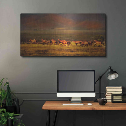 Luxe Metal Art 'Montana Dreaming' by Lisa Dearing, Metal Wall Art,48x24