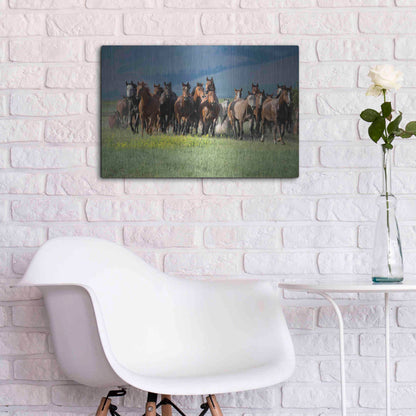 Luxe Metal Art 'Montana Thunder' by Lisa Dearing, Metal Wall Art,24x16