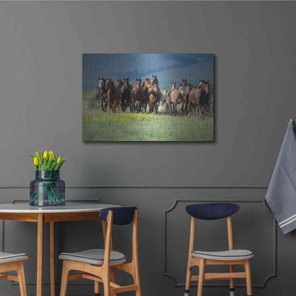 Luxe Metal Art 'Montana Thunder' by Lisa Dearing, Metal Wall Art,36x24