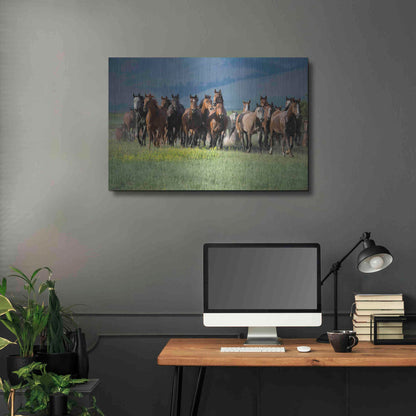 Luxe Metal Art 'Montana Thunder' by Lisa Dearing, Metal Wall Art,36x24