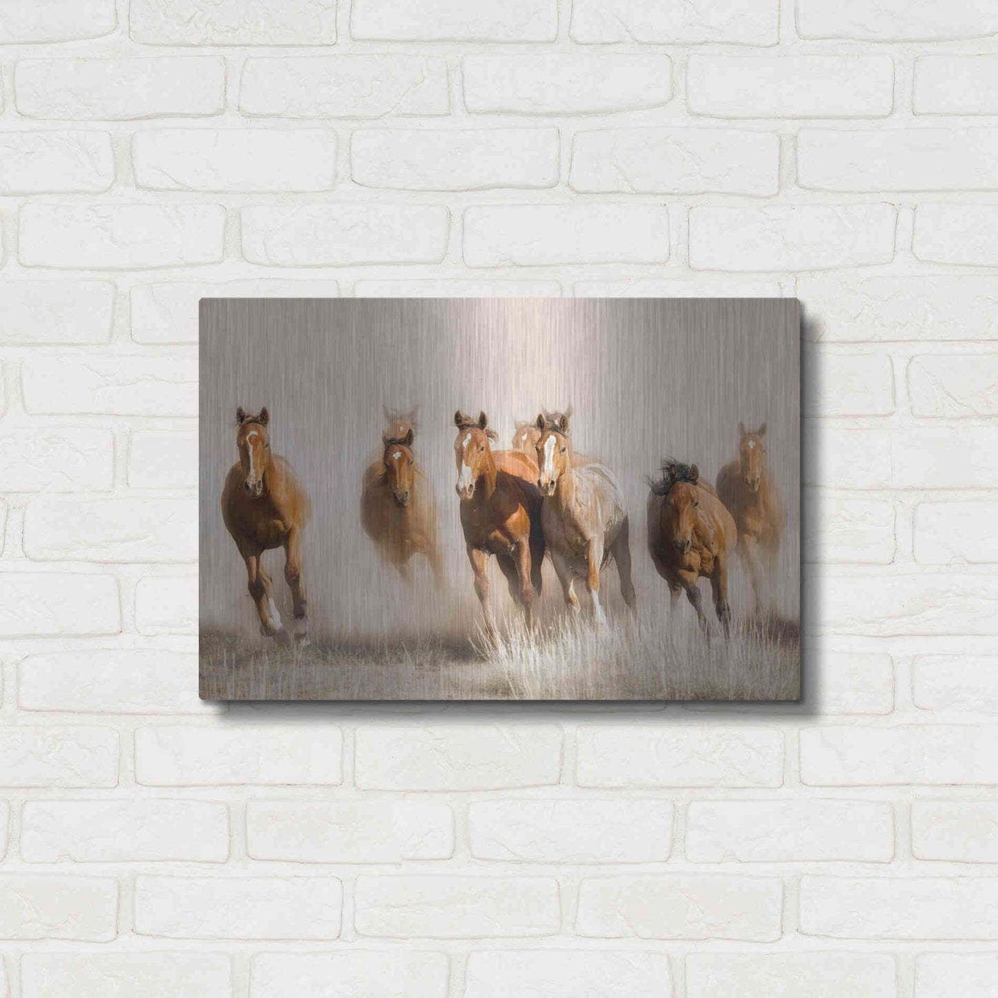 Luxe Metal Art 'Outlaws' by Lisa Dearing, Metal Wall Art,24x16