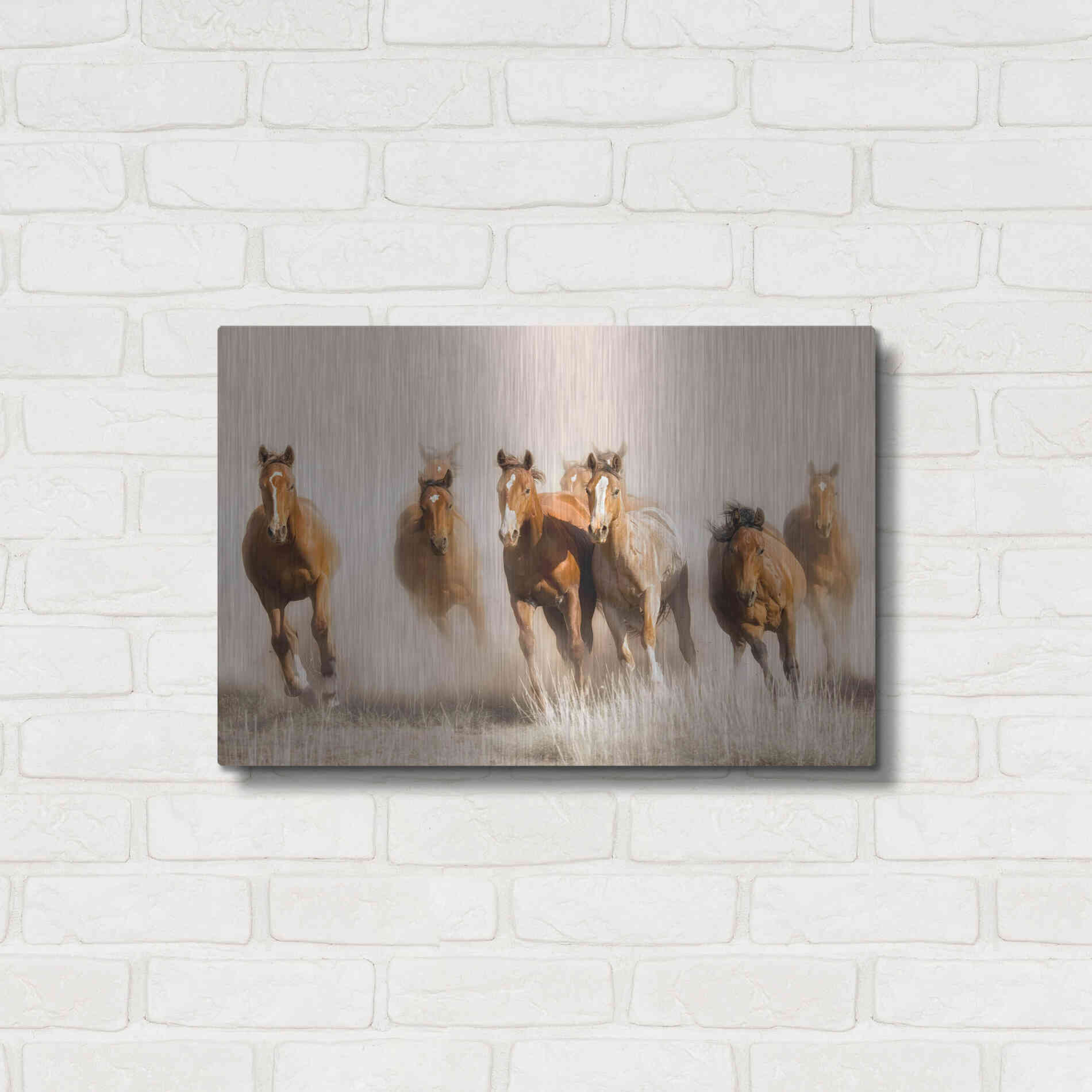 Luxe Metal Art 'Outlaws' by Lisa Dearing, Metal Wall Art,24x16