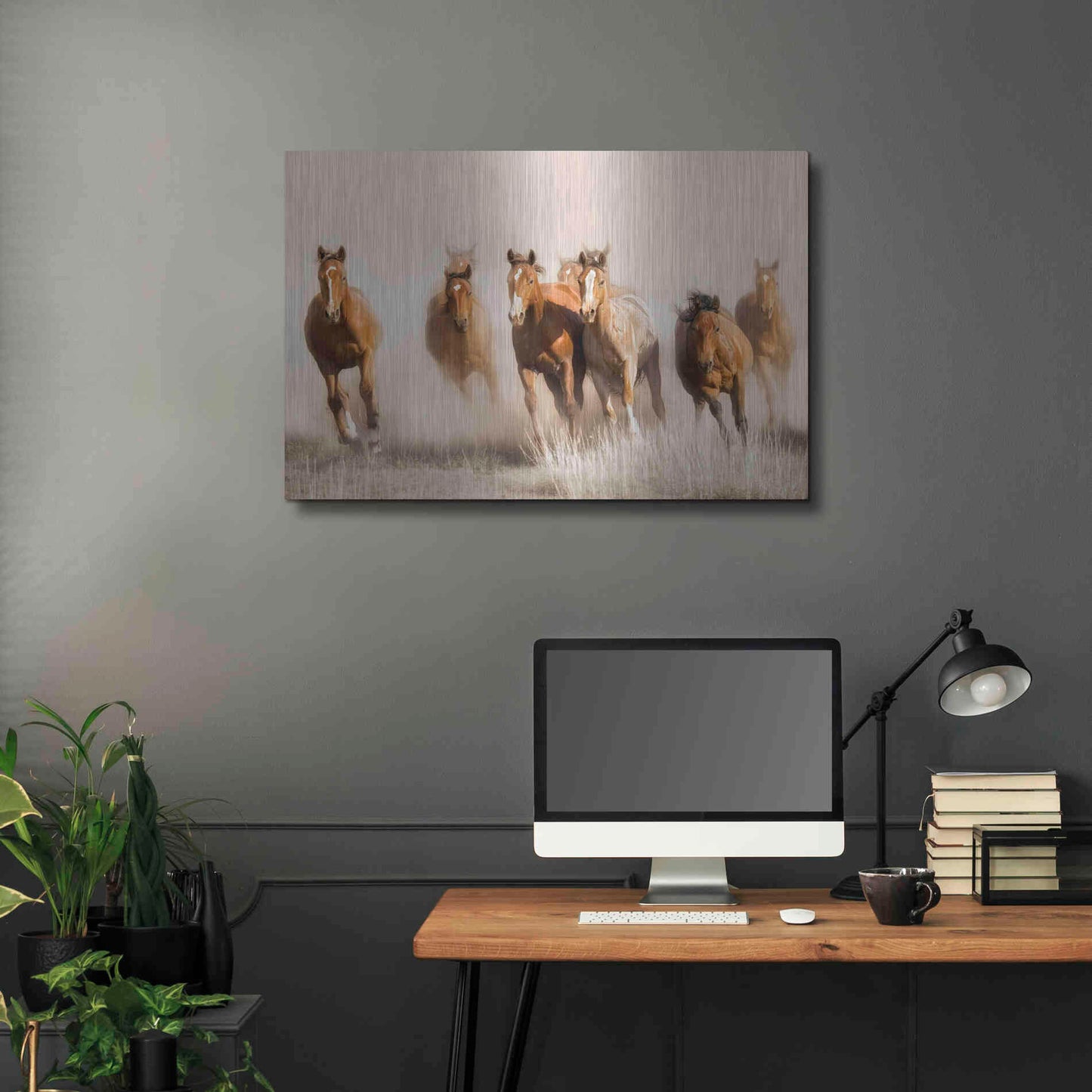 Luxe Metal Art 'Outlaws' by Lisa Dearing, Metal Wall Art,36x24