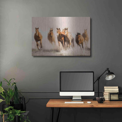 Luxe Metal Art 'Outlaws' by Lisa Dearing, Metal Wall Art,36x24