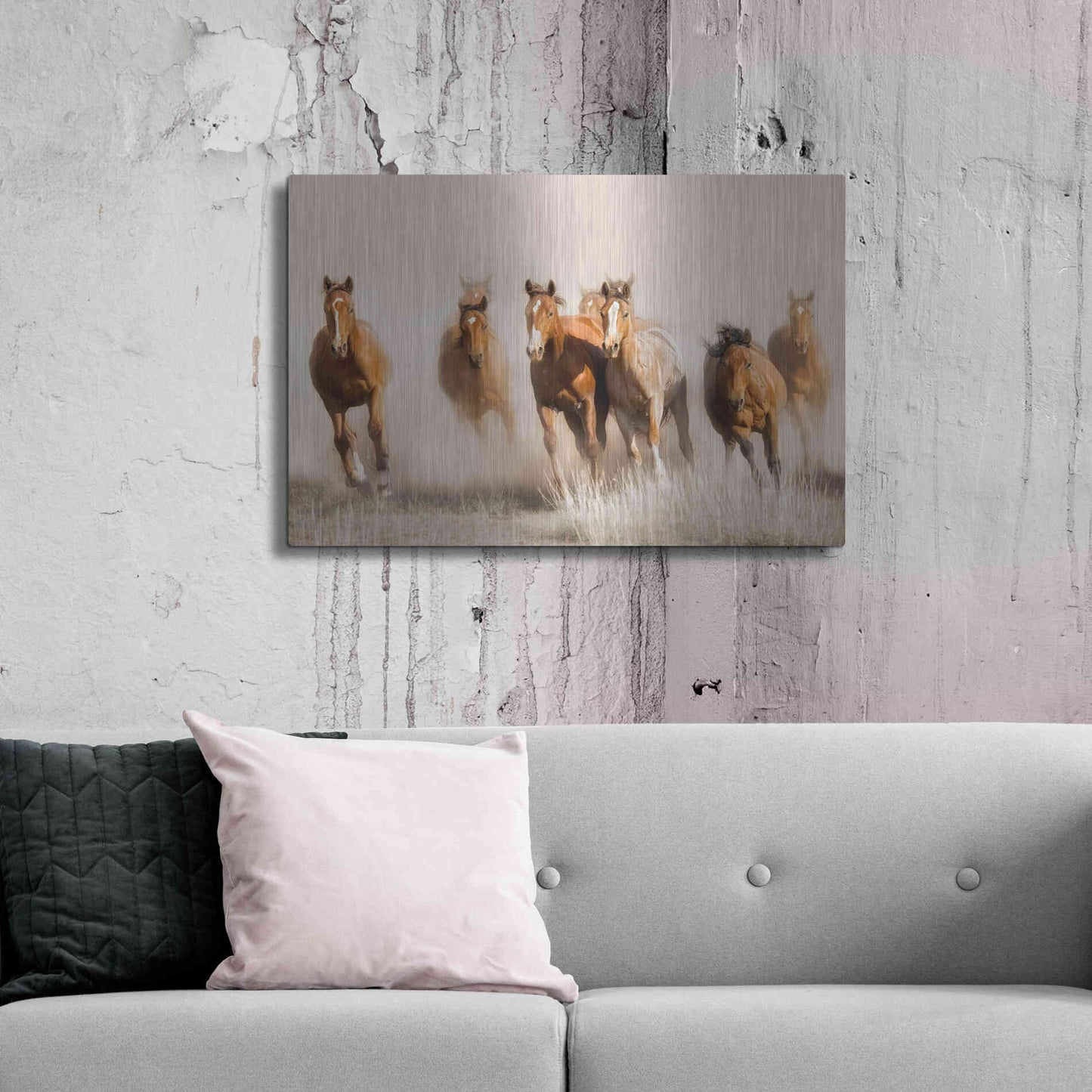Luxe Metal Art 'Outlaws' by Lisa Dearing, Metal Wall Art,36x24