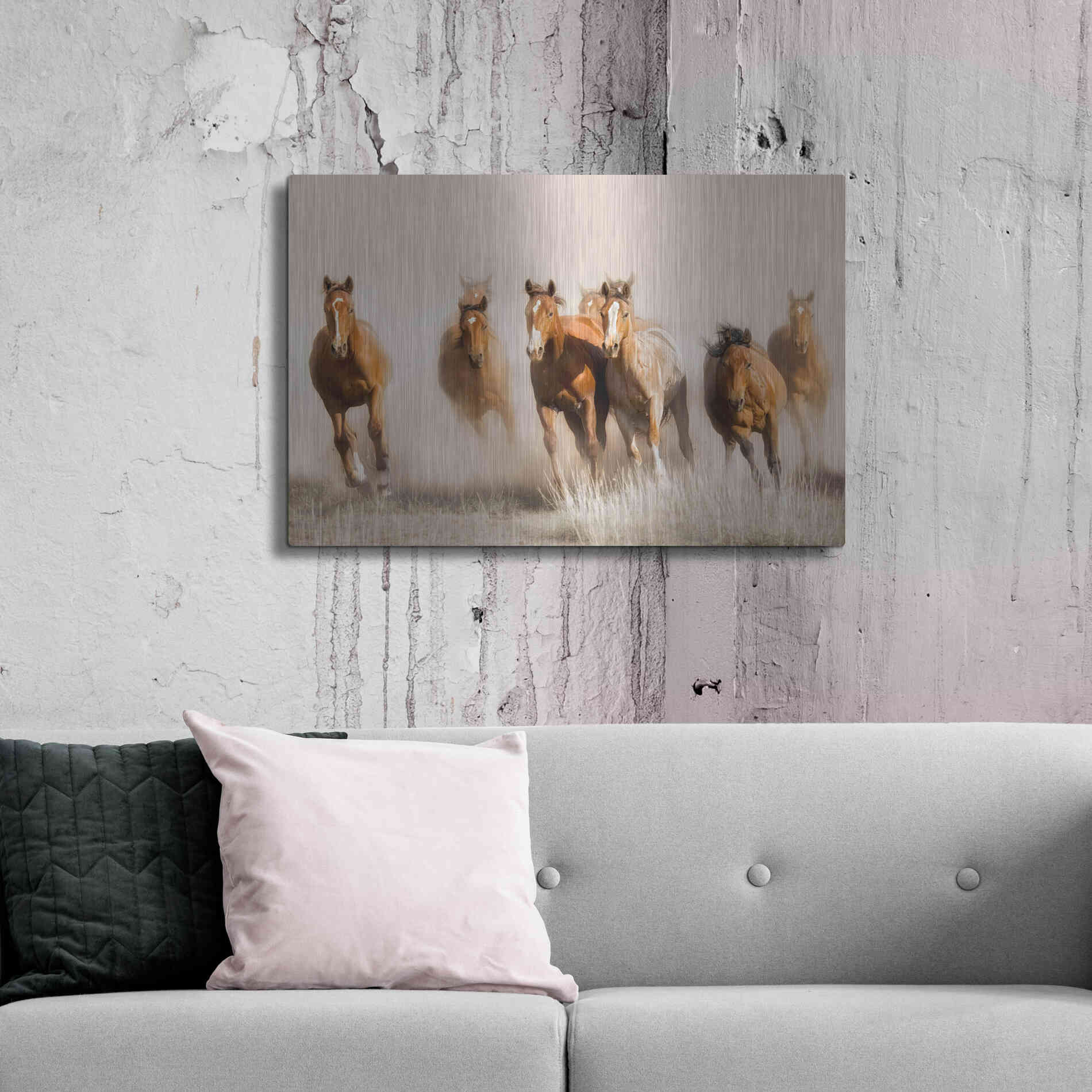 Luxe Metal Art 'Outlaws' by Lisa Dearing, Metal Wall Art,36x24