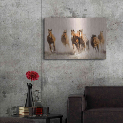 Luxe Metal Art 'Outlaws' by Lisa Dearing, Metal Wall Art,36x24