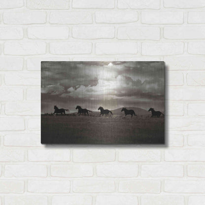 Luxe Metal Art 'Racing the Clouds' by Lisa Dearing, Metal Wall Art,24x16