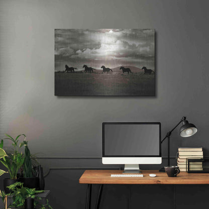 Luxe Metal Art 'Racing the Clouds' by Lisa Dearing, Metal Wall Art,36x24