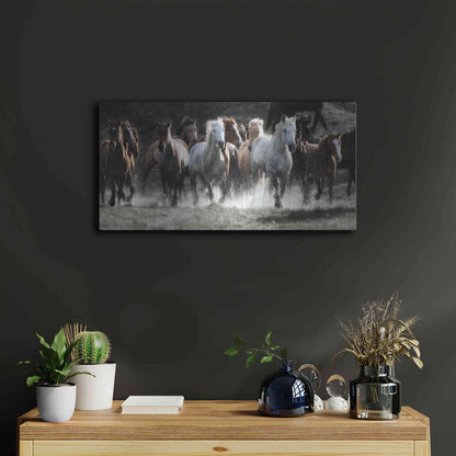 Luxe Metal Art 'Renegades' by Lisa Dearing, Metal Wall Art,24x12