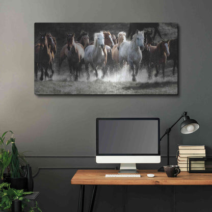 Luxe Metal Art 'Renegades' by Lisa Dearing, Metal Wall Art,48x24