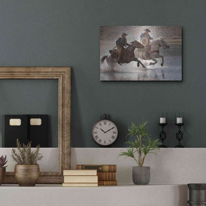 Luxe Metal Art 'Splash Dance' by Lisa Dearing, Metal Wall Art,16x12