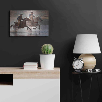Luxe Metal Art 'Splash Dance' by Lisa Dearing, Metal Wall Art,24x16