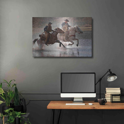 Luxe Metal Art 'Splash Dance' by Lisa Dearing, Metal Wall Art,36x24