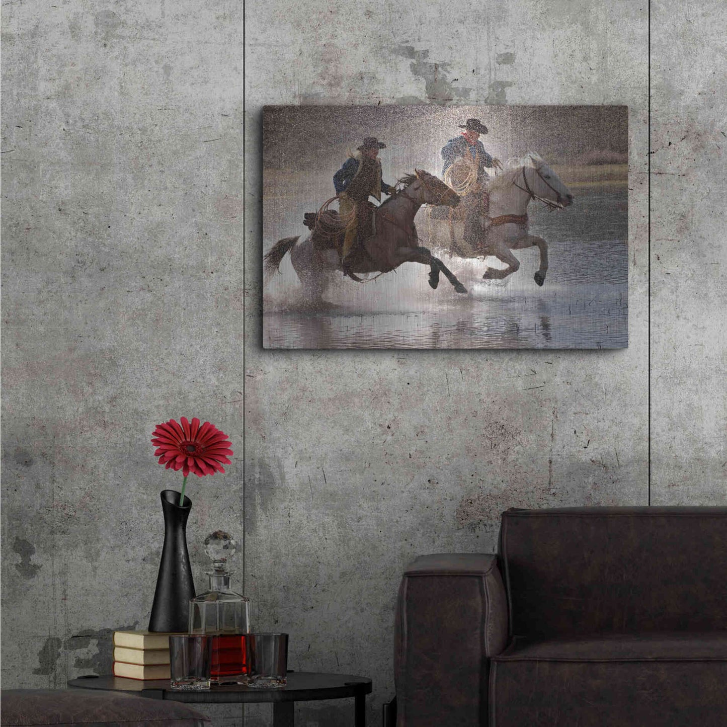 Luxe Metal Art 'Splash Dance' by Lisa Dearing, Metal Wall Art,36x24
