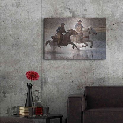 Luxe Metal Art 'Splash Dance' by Lisa Dearing, Metal Wall Art,36x24