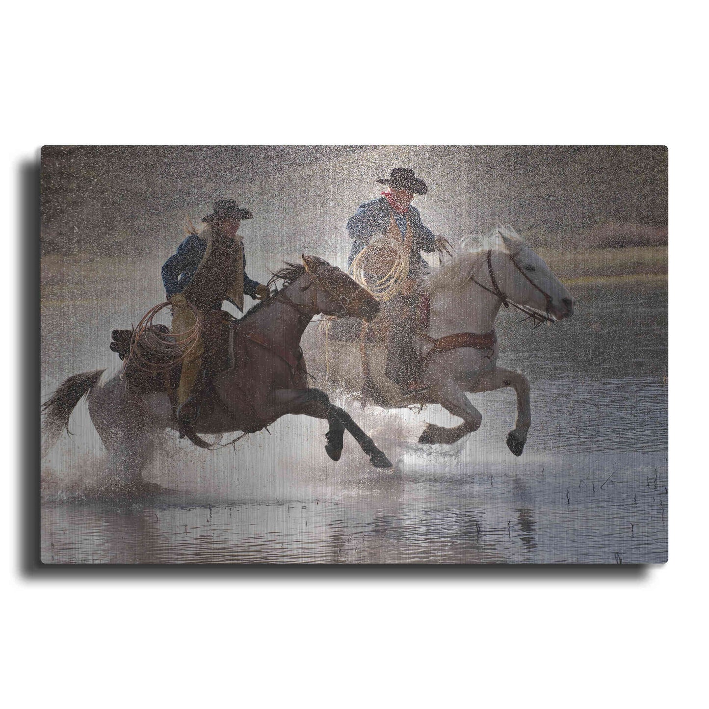 Luxe Metal Art 'Splash Dance' by Lisa Dearing, Metal Wall Art