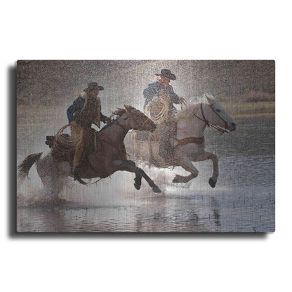 Luxe Metal Art 'Splash Dance' by Lisa Dearing, Metal Wall Art