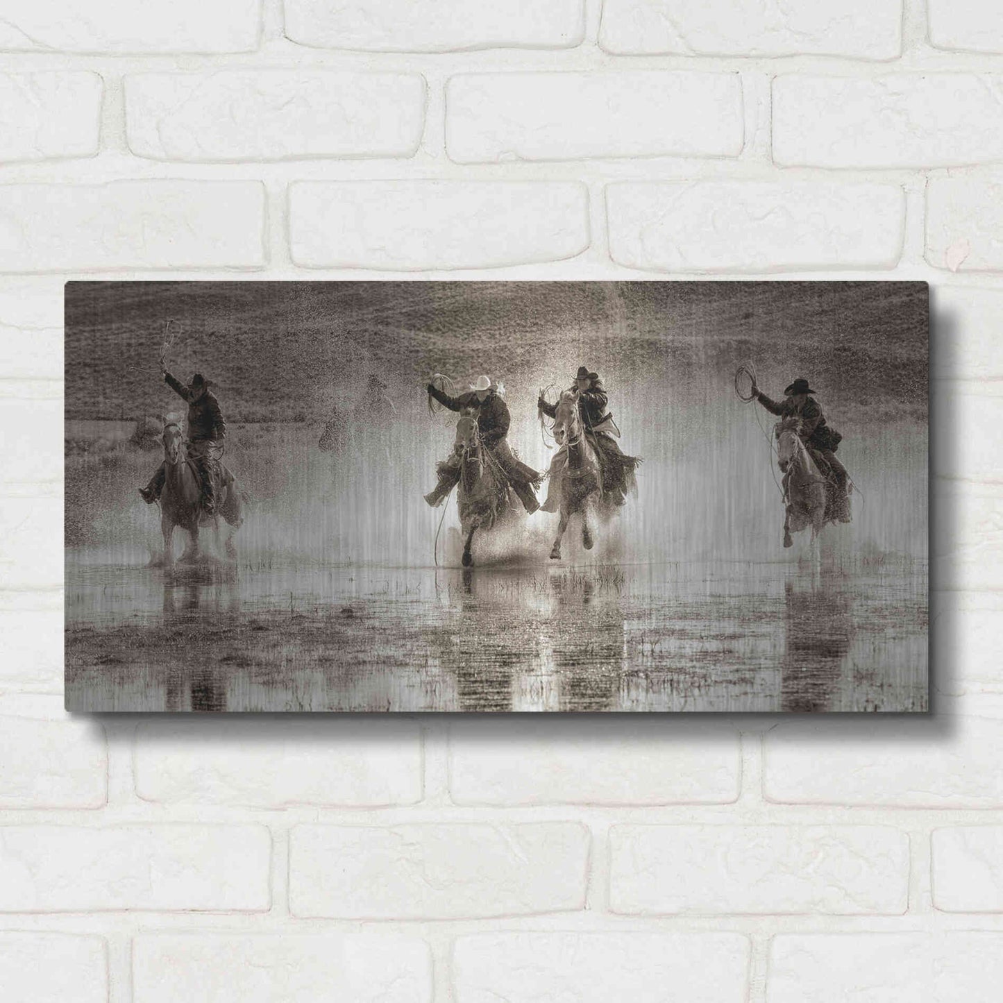 Luxe Metal Art 'Splash Dance II' by Lisa Dearing, Metal Wall Art,24x12