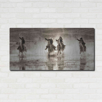 Luxe Metal Art 'Splash Dance II' by Lisa Dearing, Metal Wall Art,48x24