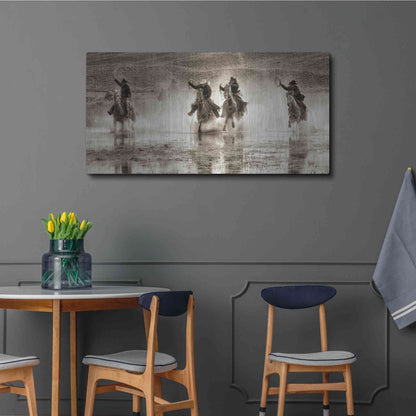 Luxe Metal Art 'Splash Dance II' by Lisa Dearing, Metal Wall Art,48x24