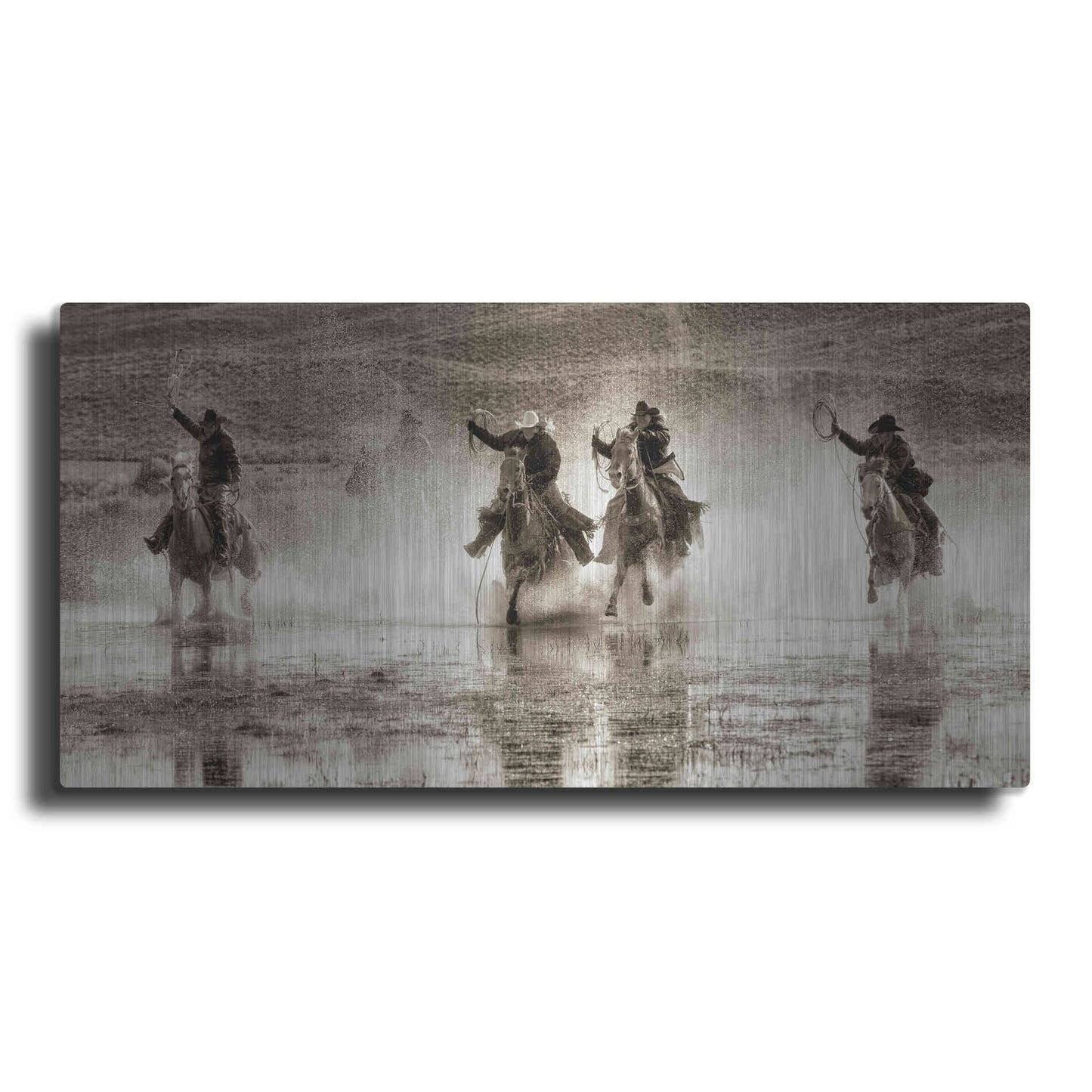 Luxe Metal Art 'Splash Dance II' by Lisa Dearing, Metal Wall Art